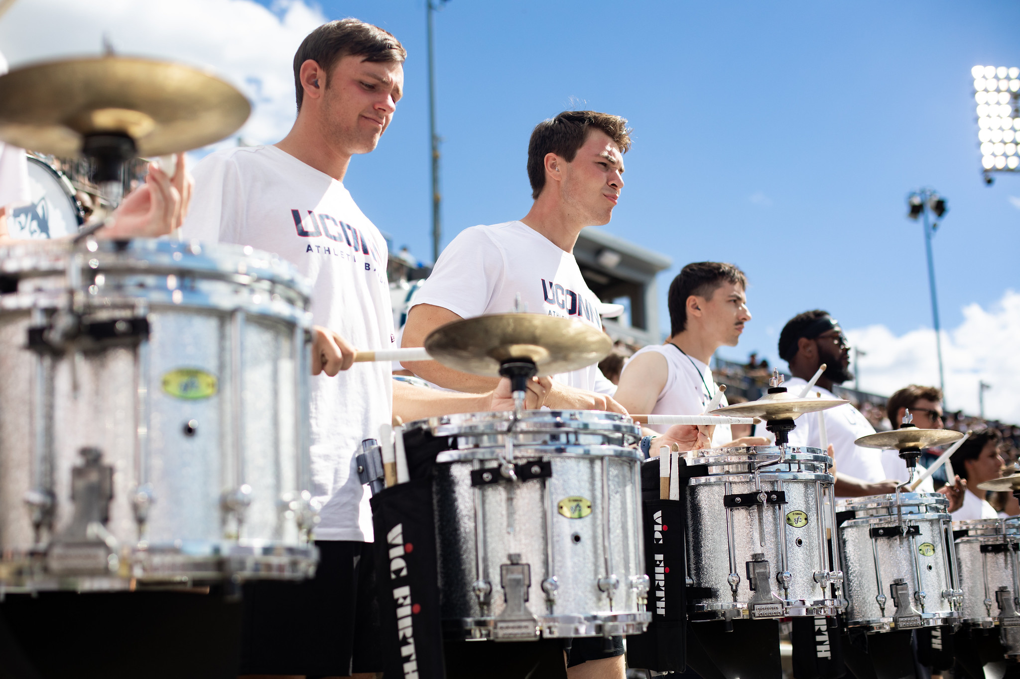 drum practicing outside